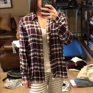 WAYF Open Back Flannel